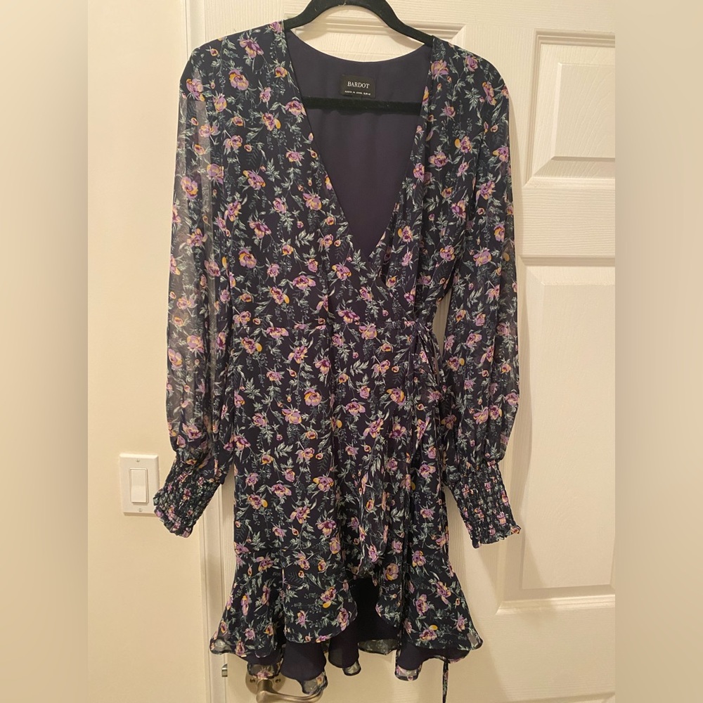 South Moon Under Bardot Wrap Dress. Size 14. Floral Print